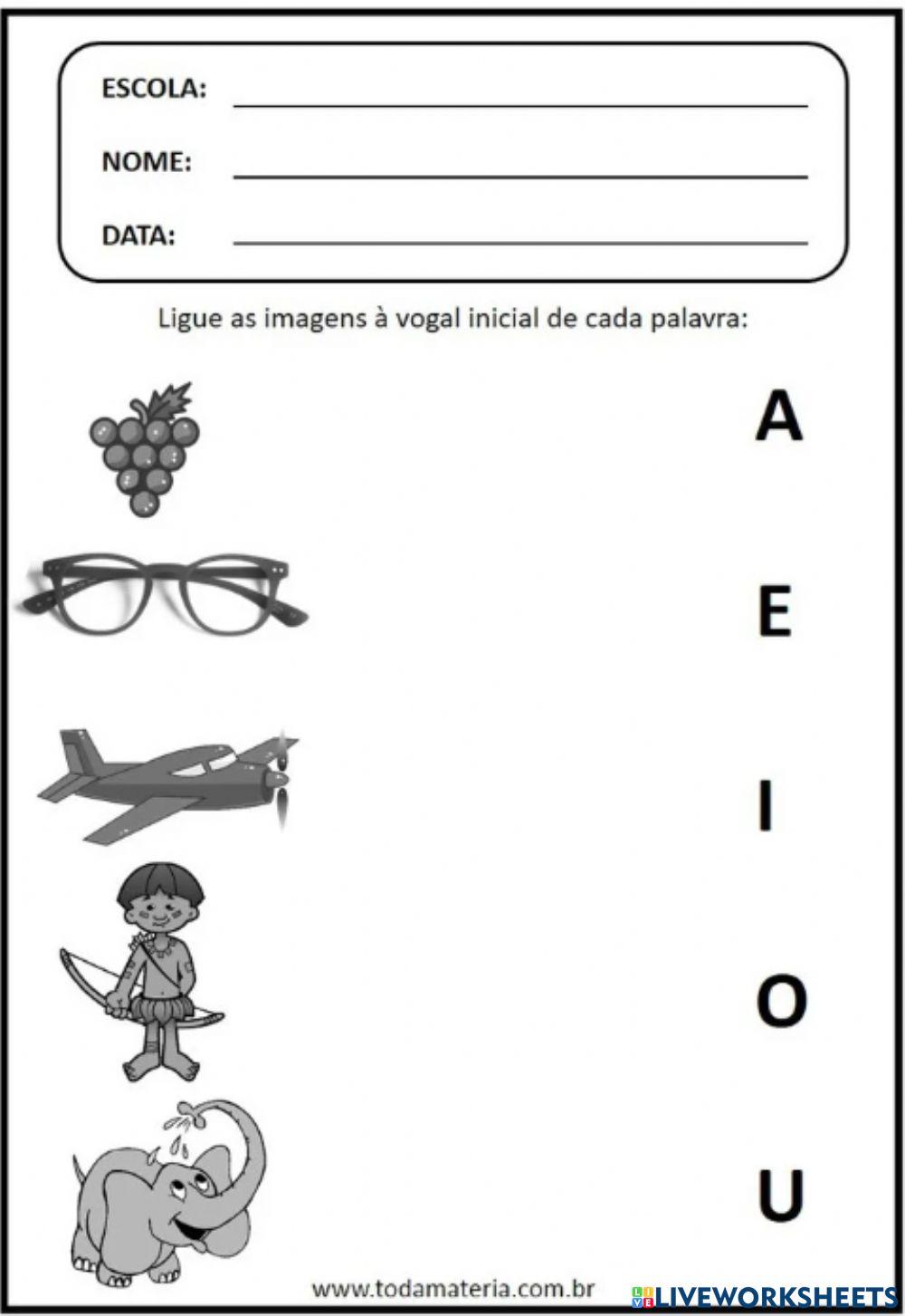 Ligar pontos alfabeto