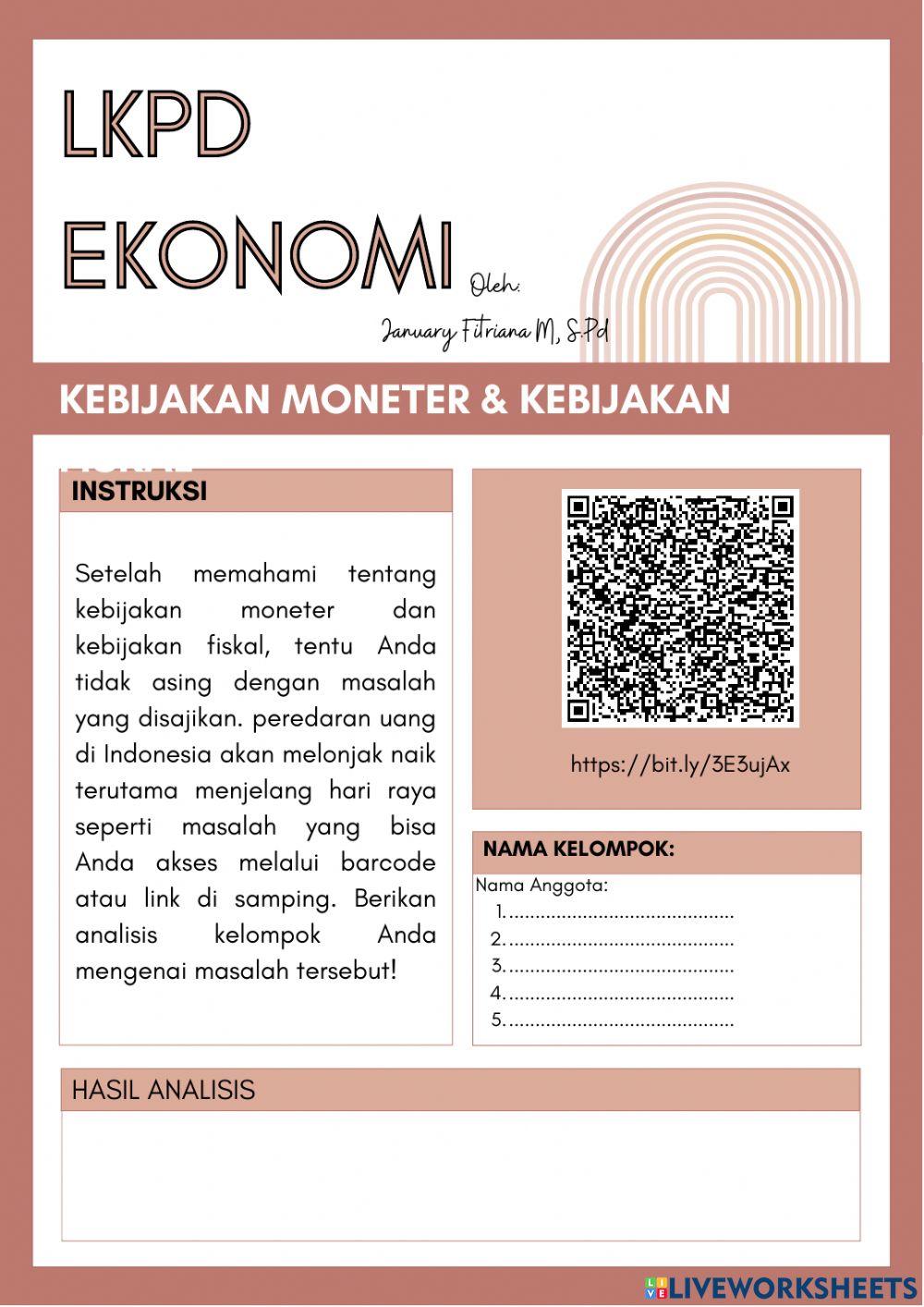 Kebijakan Moneter dan Fiskal