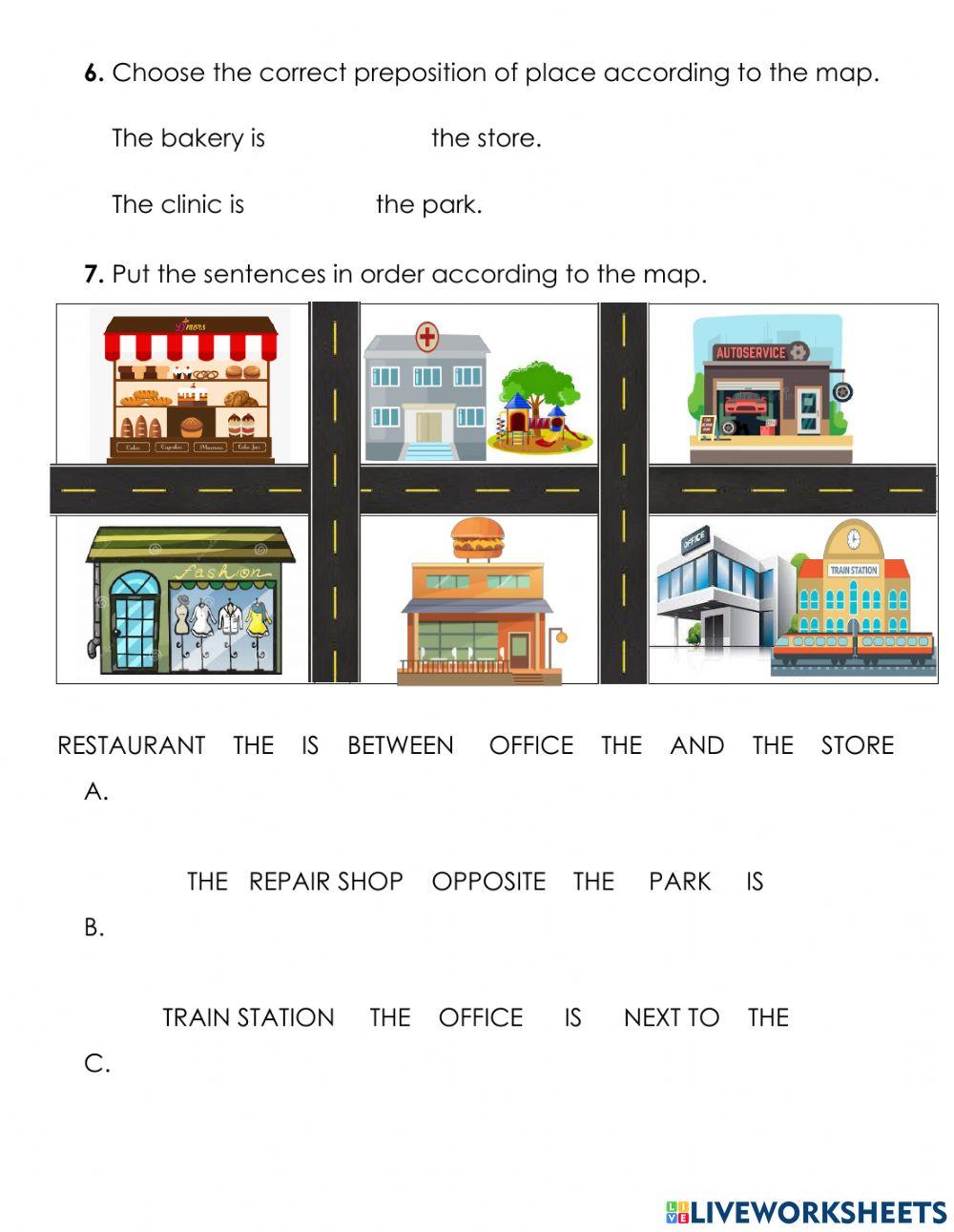 Evaluation review Let's Go unit 3 PLACES