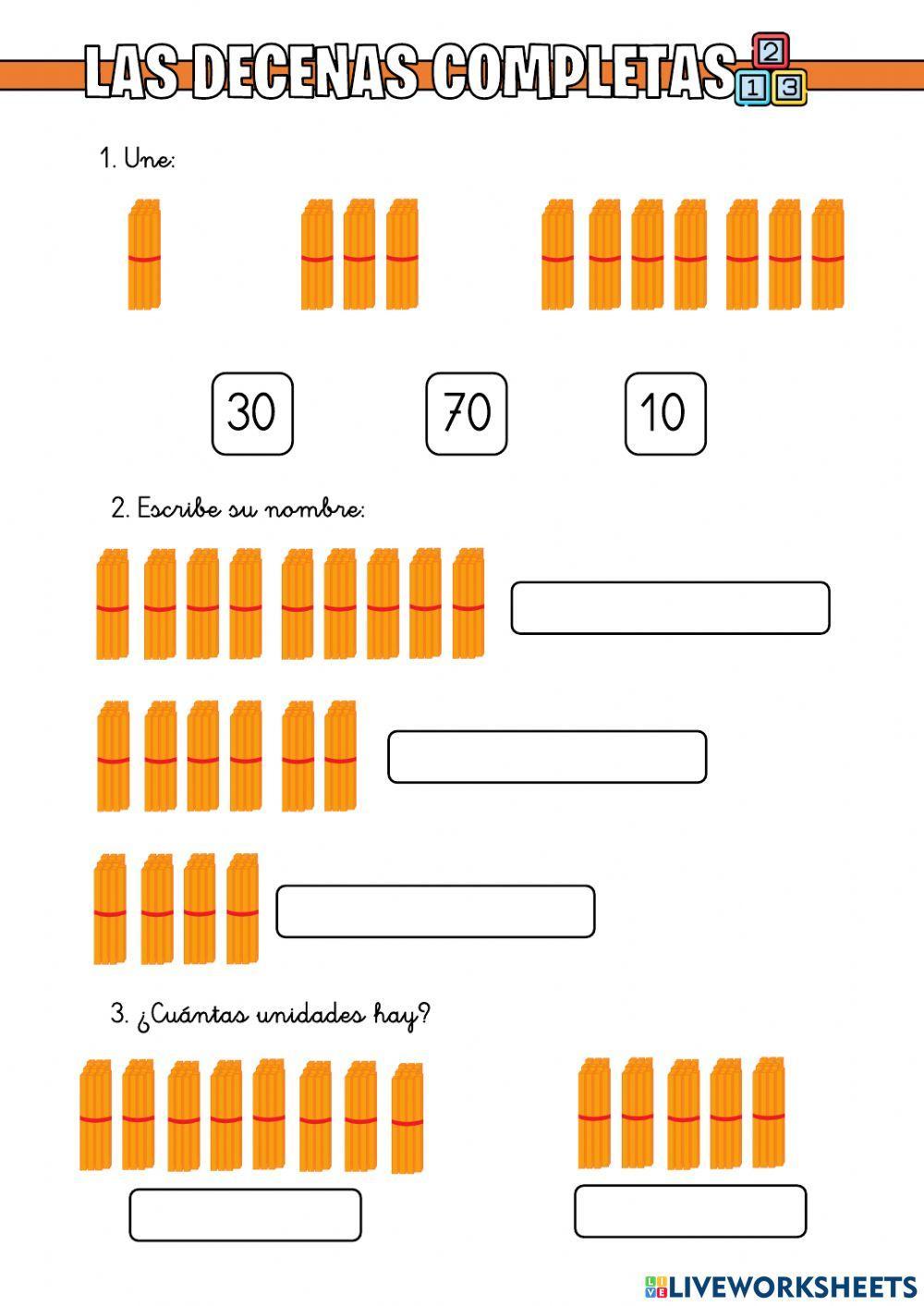 Las decenas completas