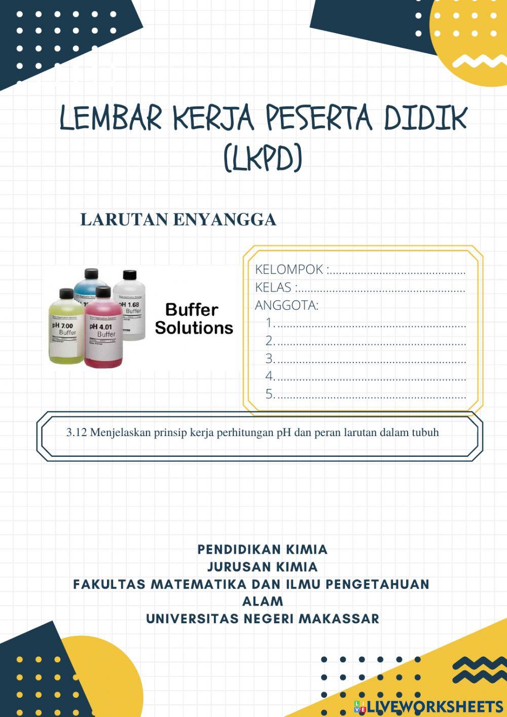 LKPD Larutan Penyangga