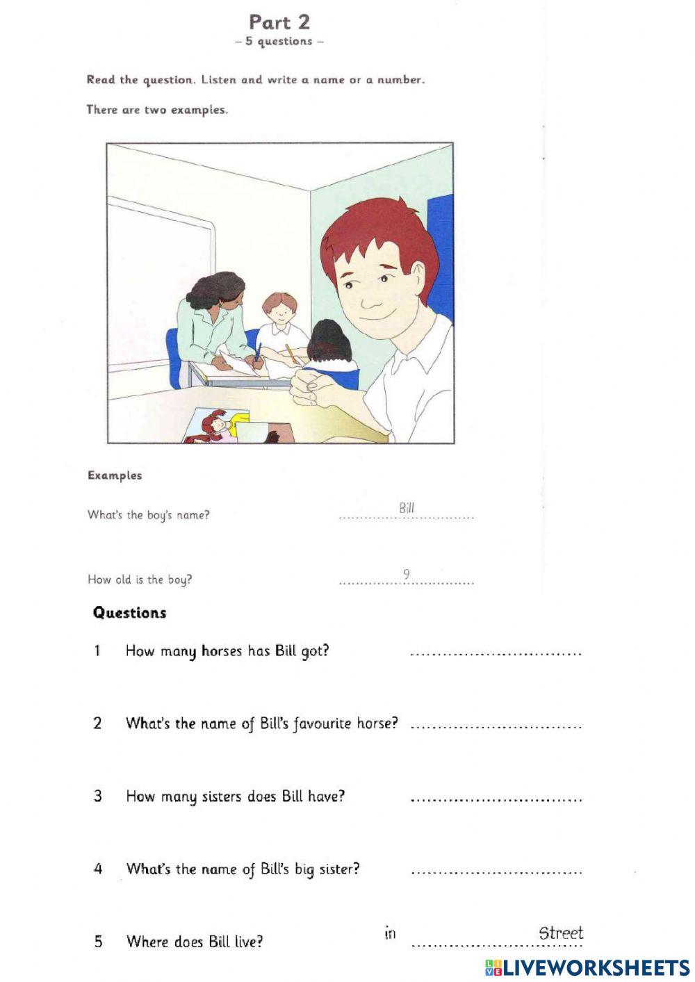 Starter listening test