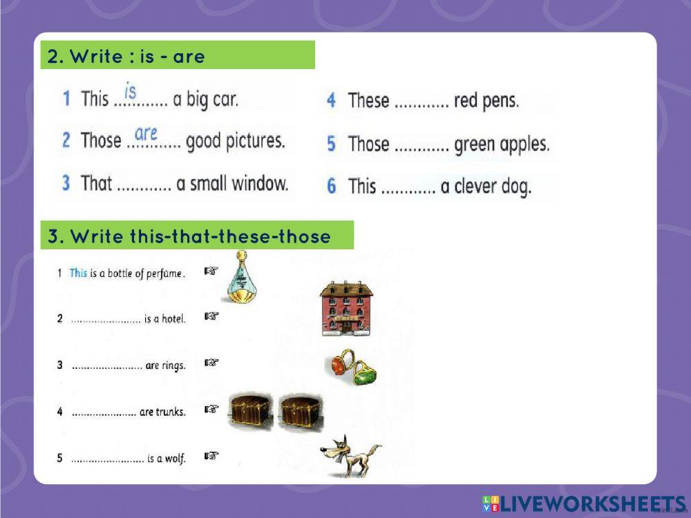 This- that- these - those