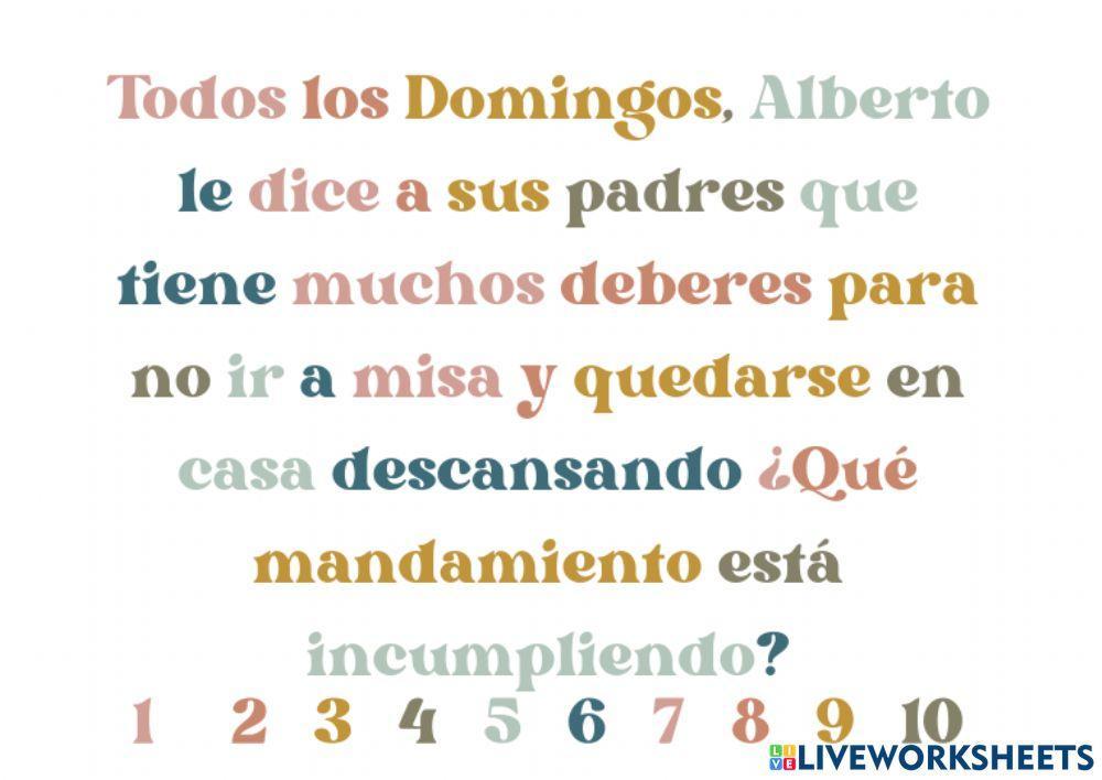 Problemas de los 10 mandamientos