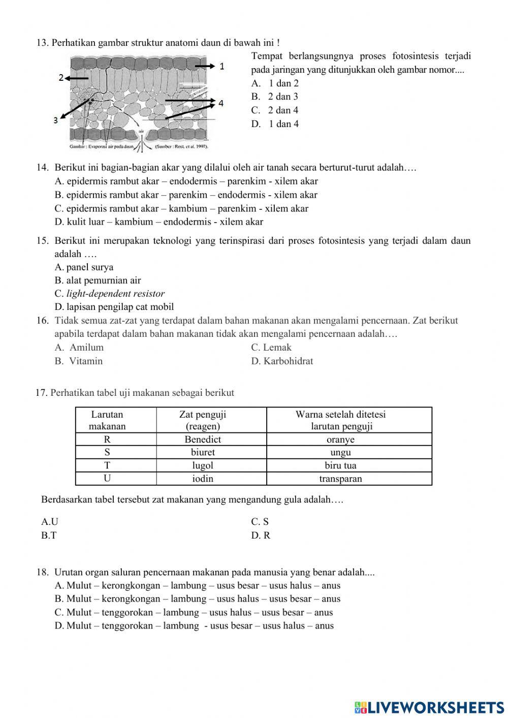 Soal ipakelas 8 semester 1