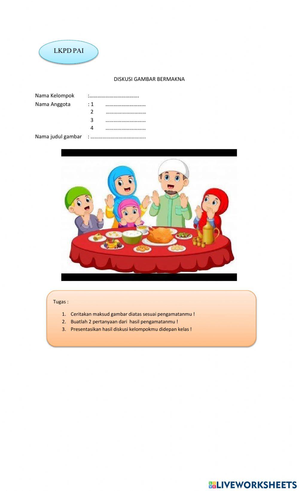 LKPD PAI KELAS 3 PERILAKU BERSYUKUR (GAMBAR BERMAKNA)