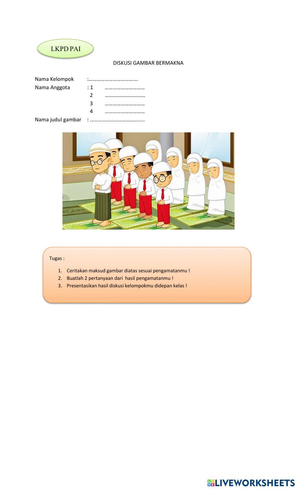 LKPD PAI KELAS 3 PERILAKU BERSYUKUR (GAMBAR BERMAKNA)