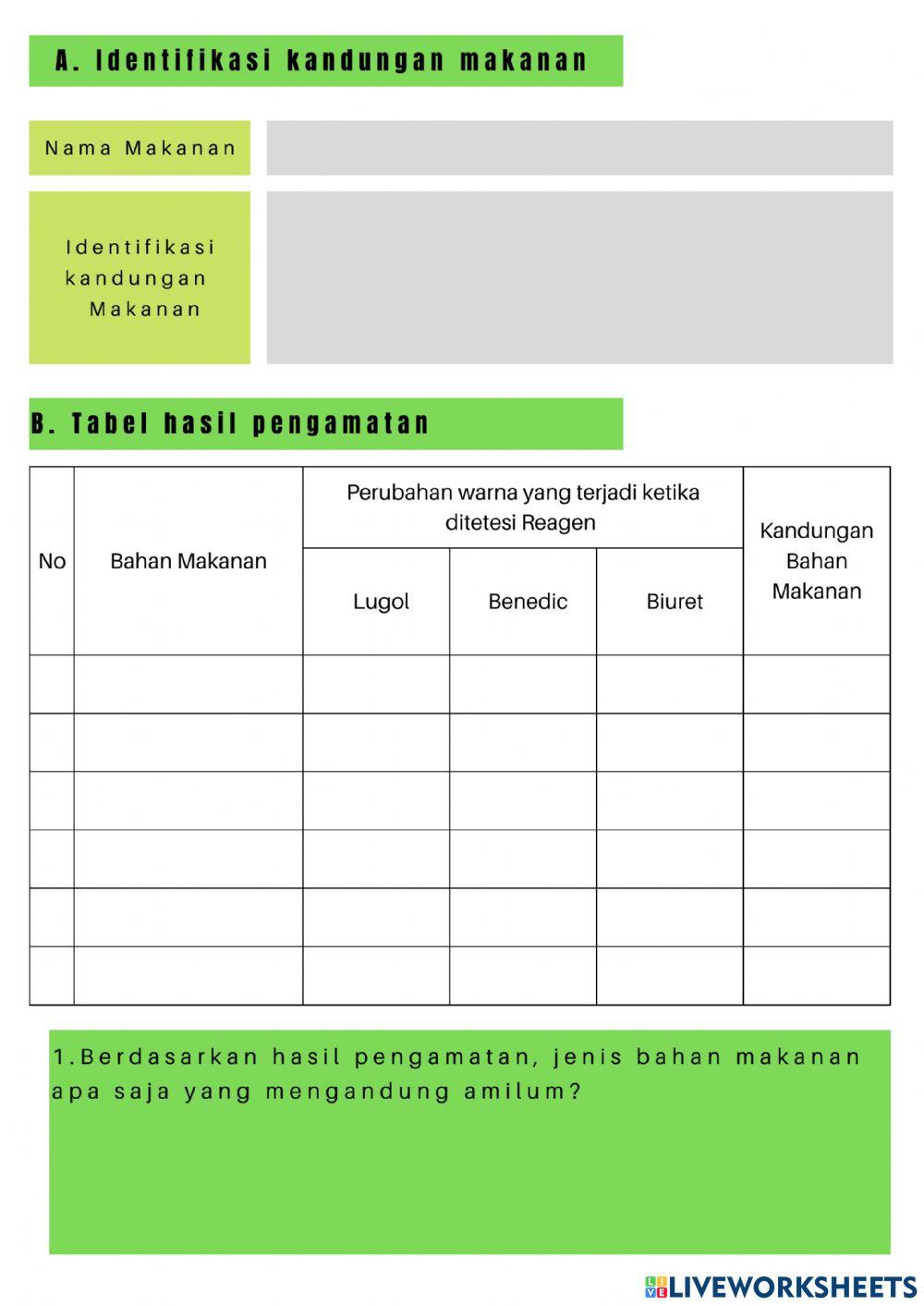 Lkpd sistem pencernaan makanan 1