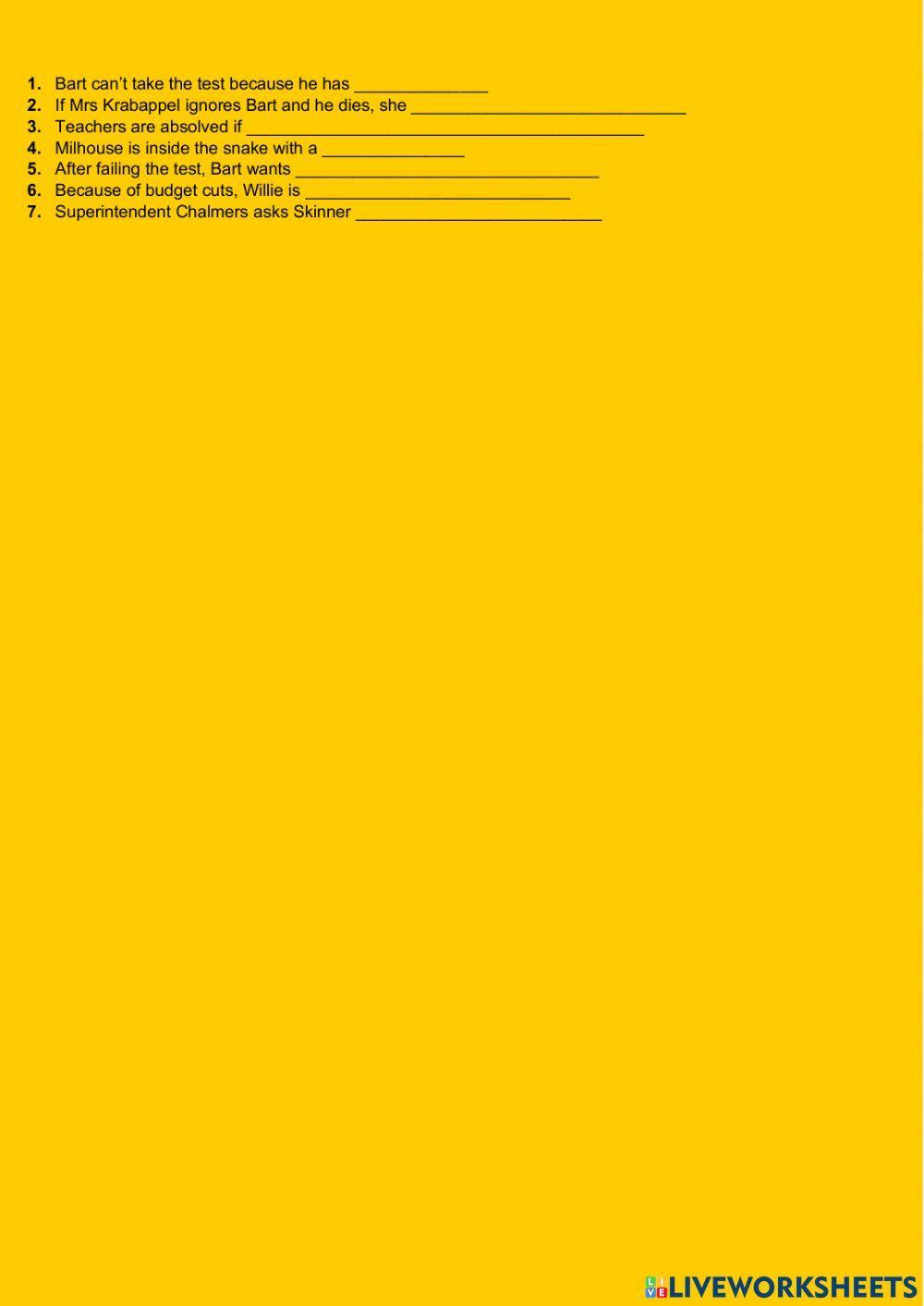 The Simpsons listening activities