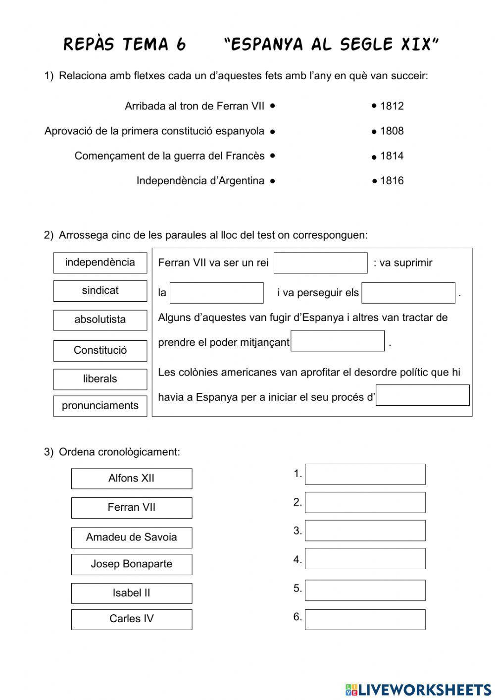 Espanya al segle xix