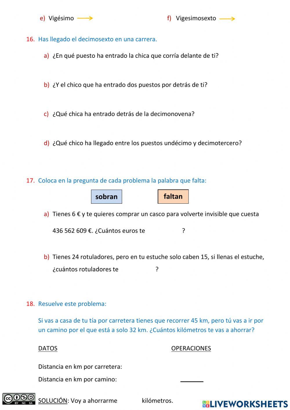 Números de tres y cuatro cifras (CC)