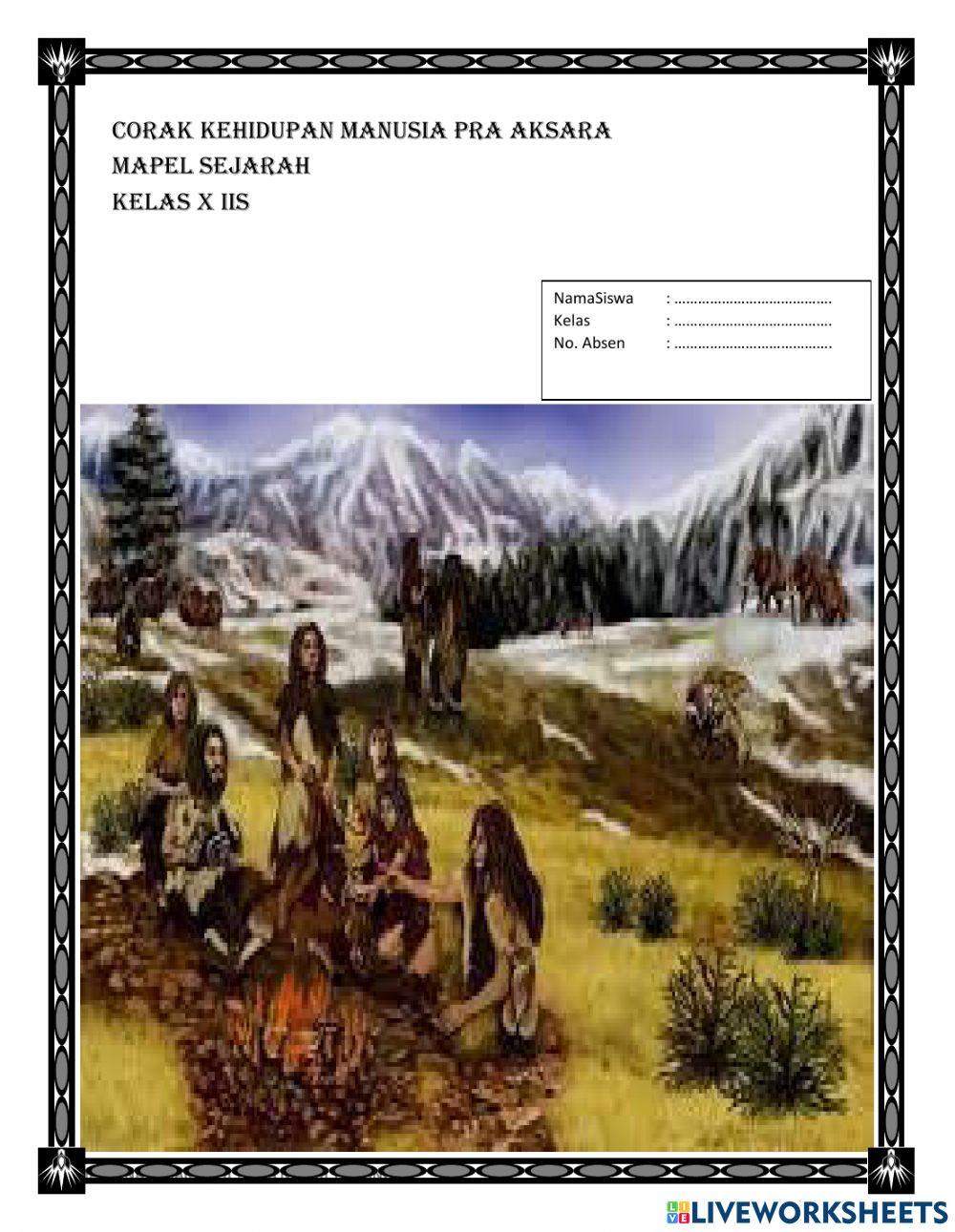 LKPD Corak Kehidupan Masyarakat Pra Aksara