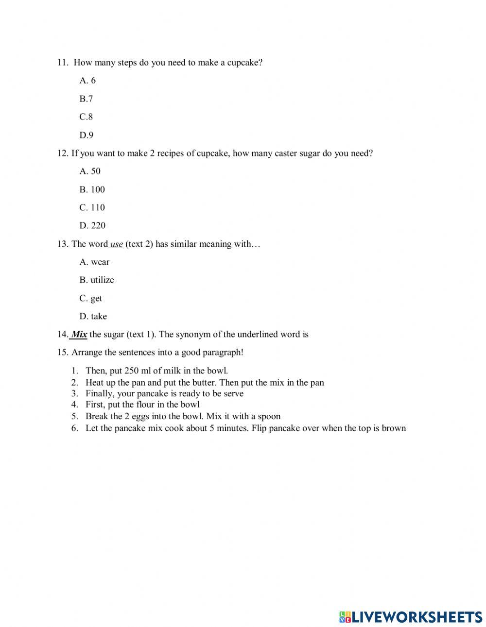 Examination of odd semester