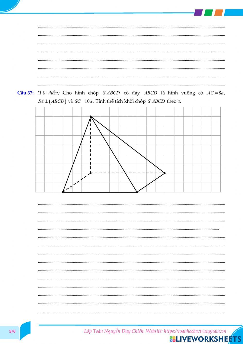 Toán 12 - Kiểm tra CK1 - Đề số 02 - PBC 2022
