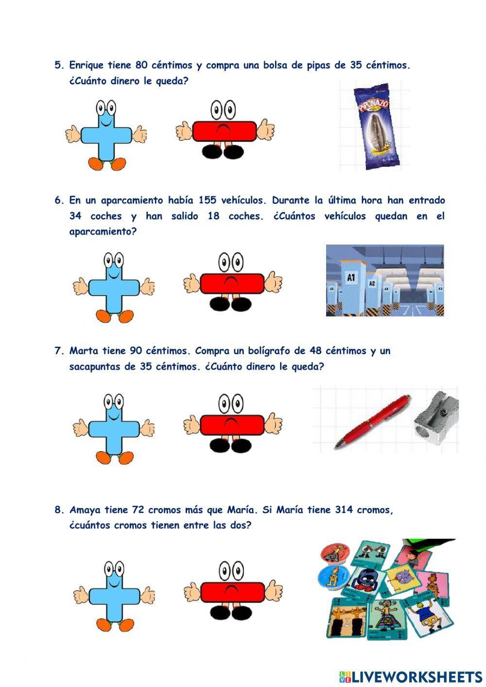 Resolución de problemas sencillos 2
