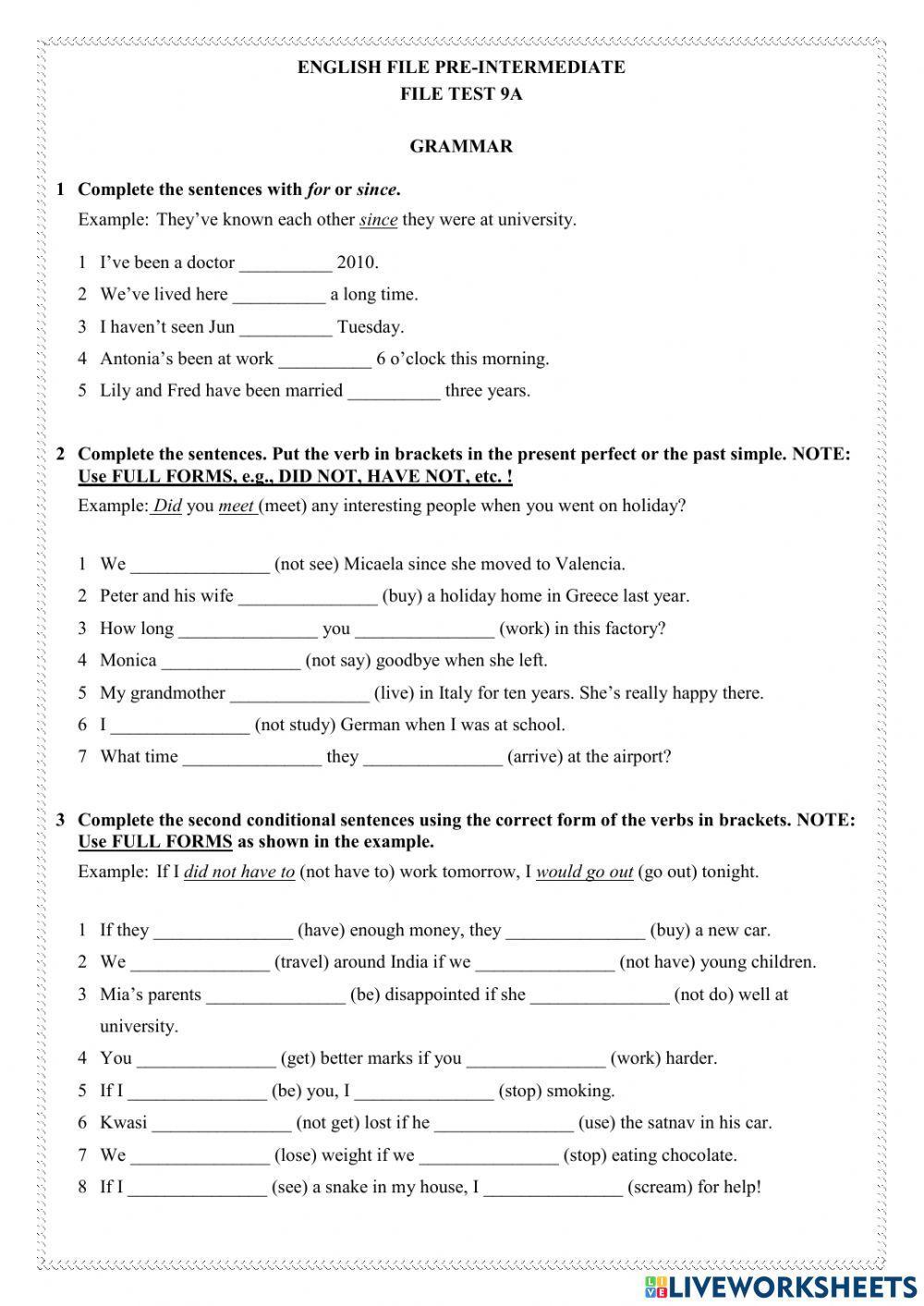 2217337 english file pre intermediate test 9 giedre