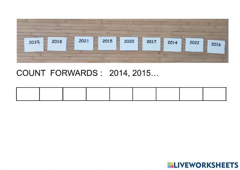 Years back and forth