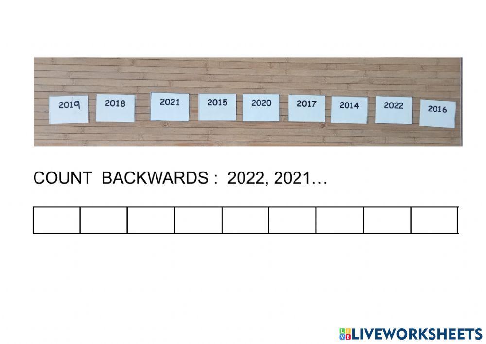 Years back and forth