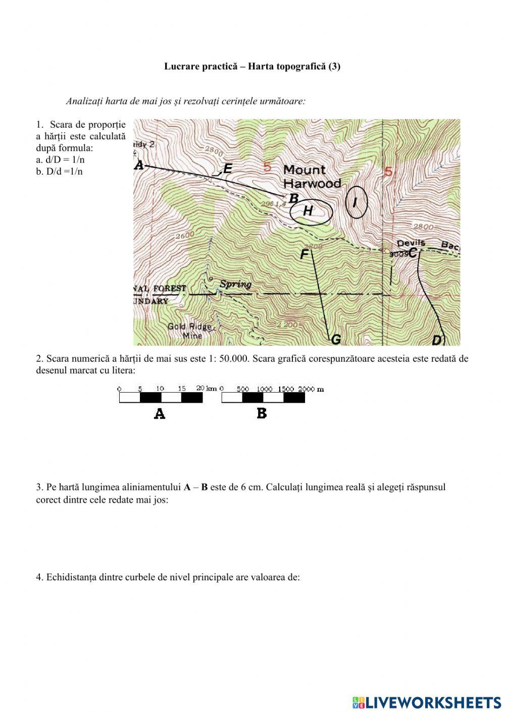 Harta topografică 3