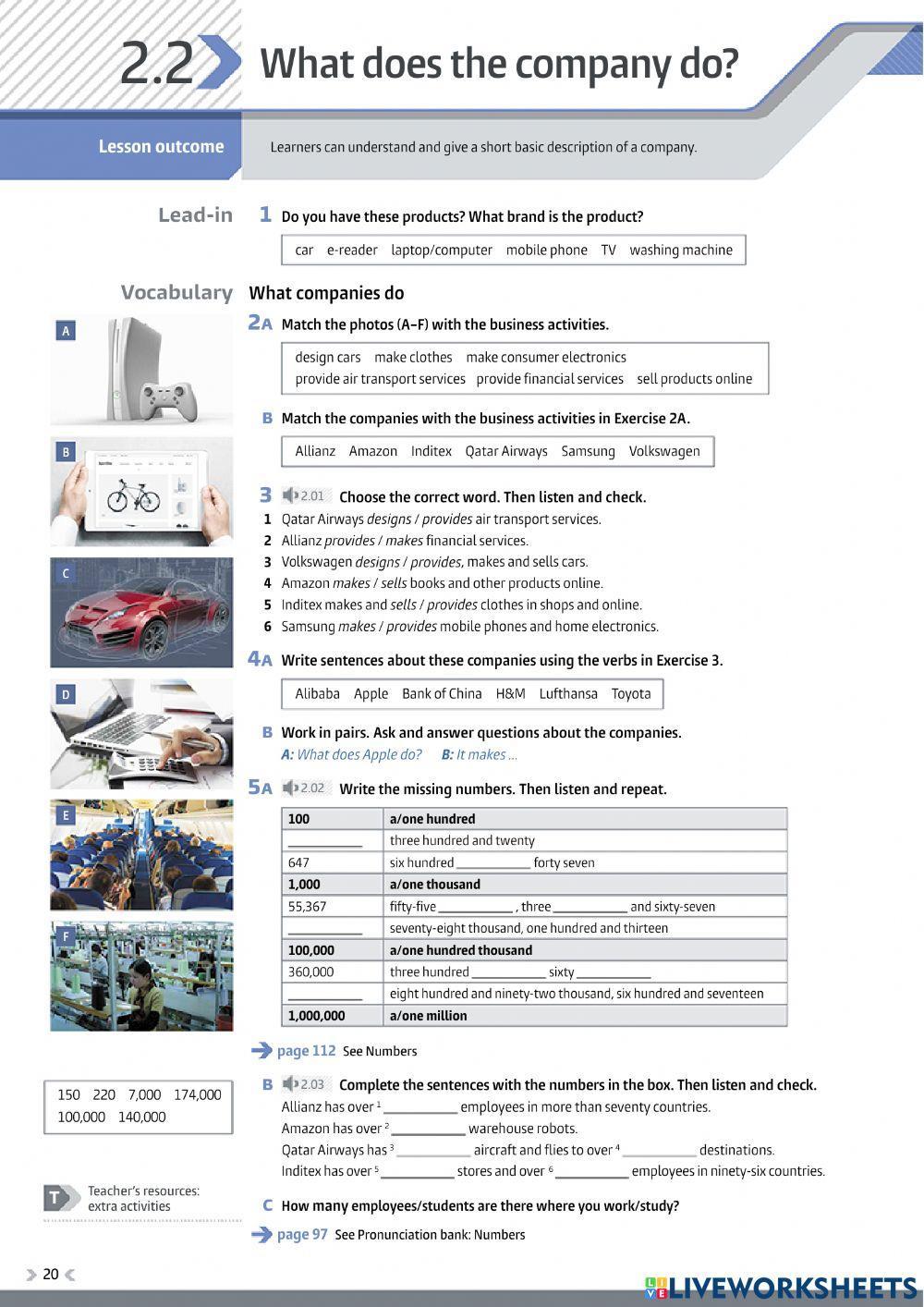 2.2 What does your company do?