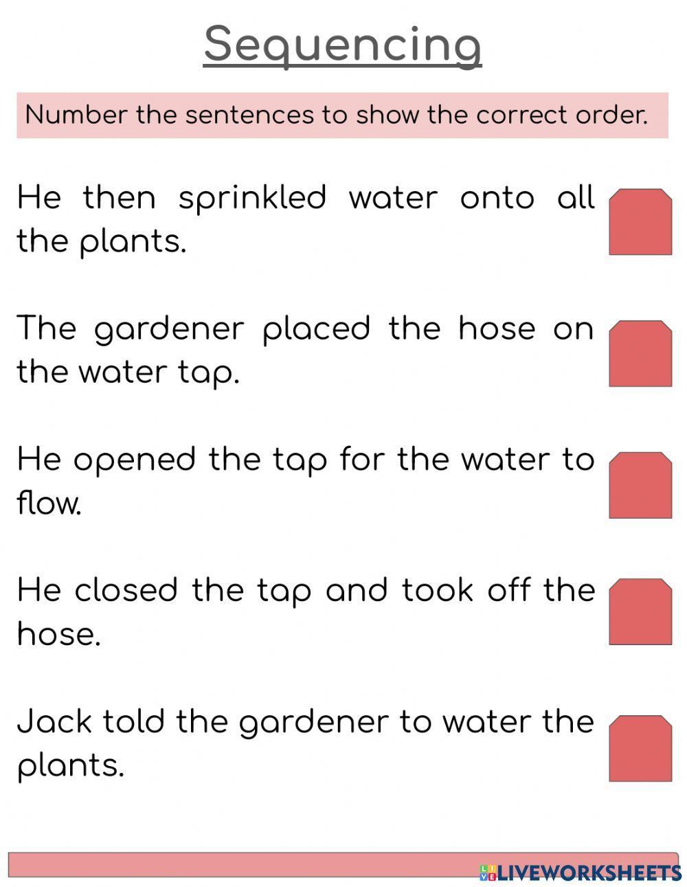 Story Sequences Story Sequences