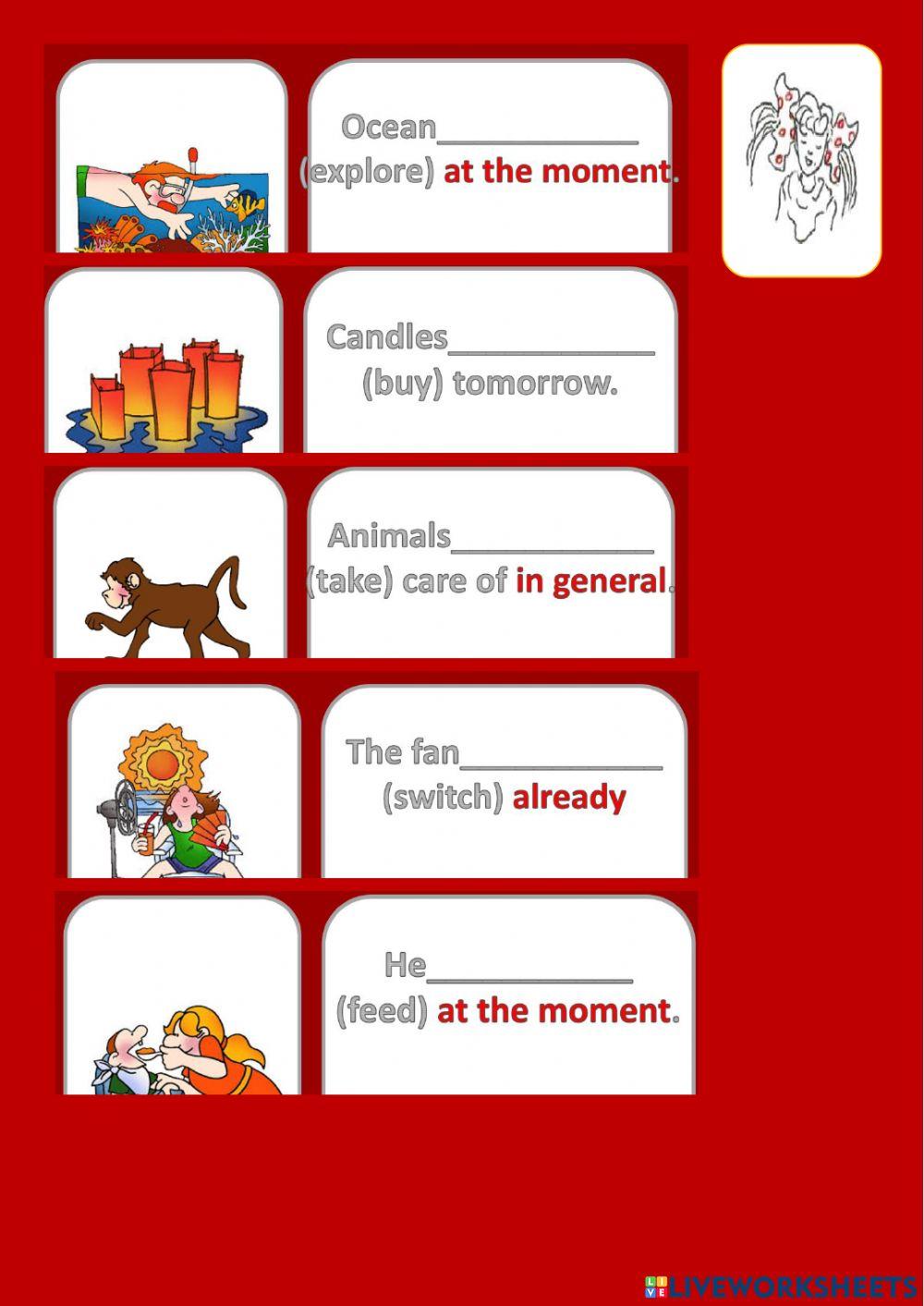 Passive voice different tenses