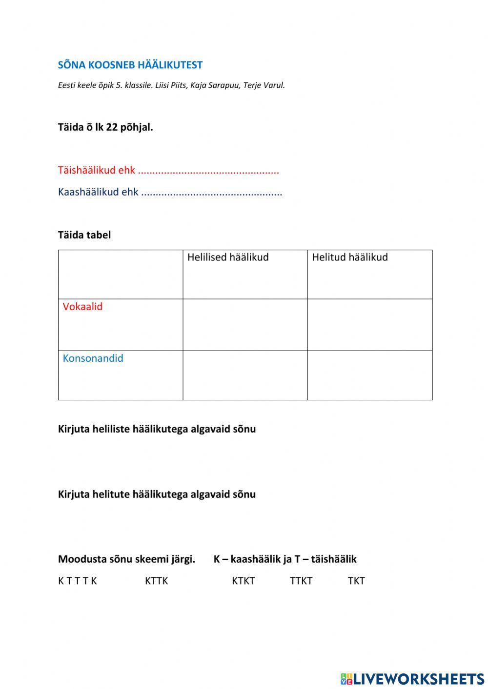 Helilised ja helitud häälikud