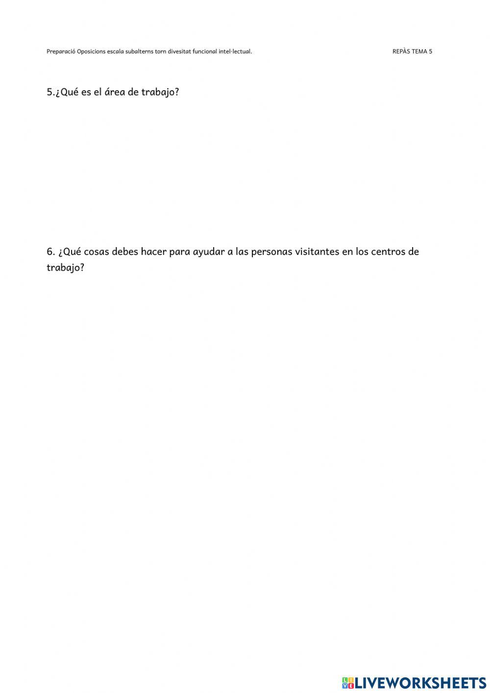 Repaso tema 5 opos subaltern