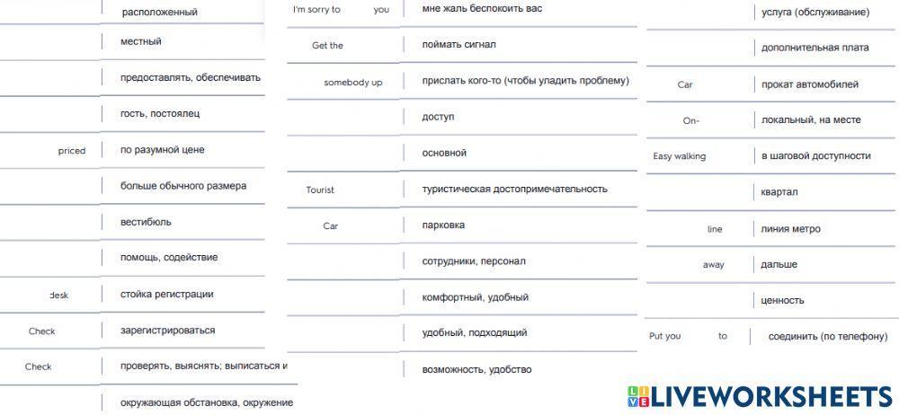 Hotelproblems voc check