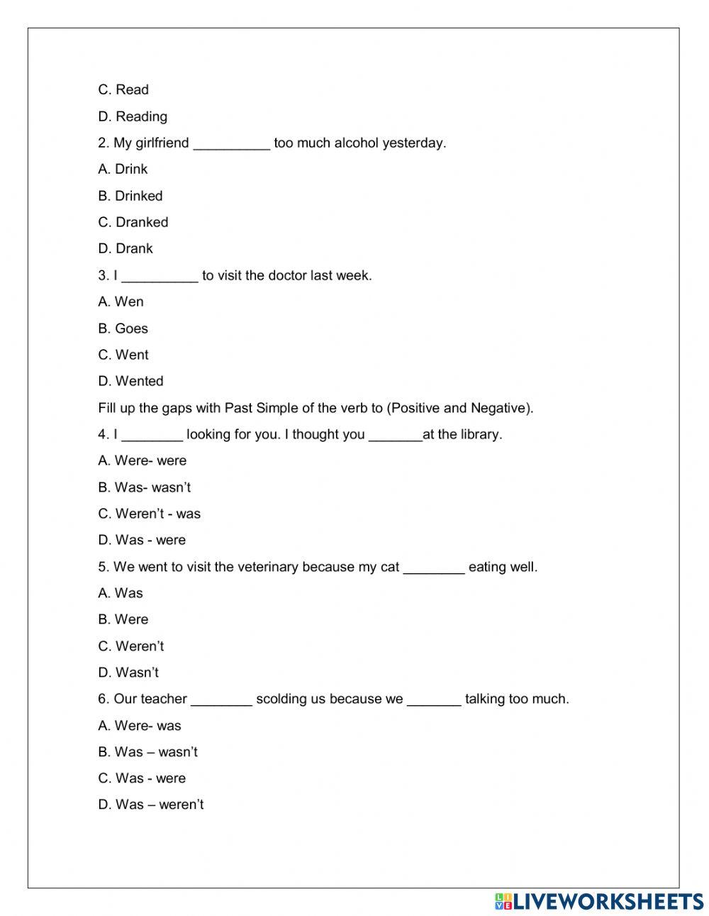 Assessment number one