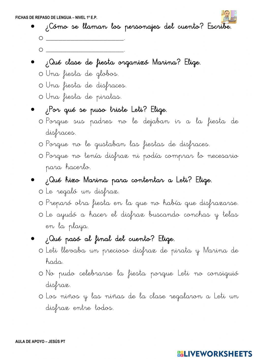 Ficha Lengua 58-1EP-Lectura comprensiva Ficha Lengua 58-1EP-Lectura comprensiva