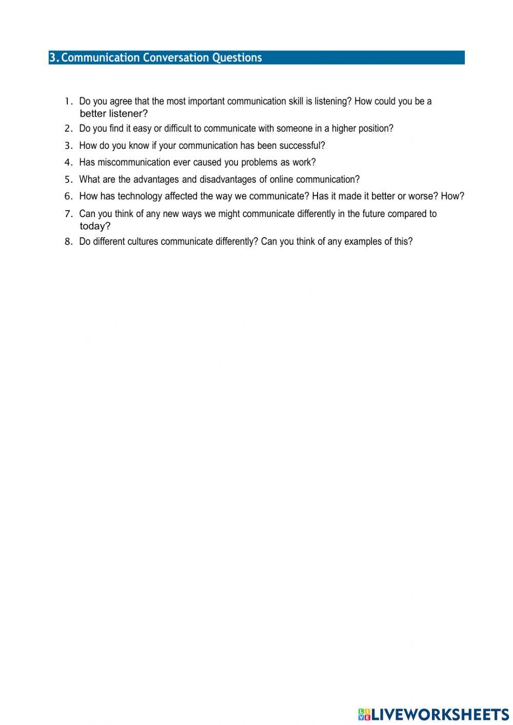 Business communication - lexis & speaking B1