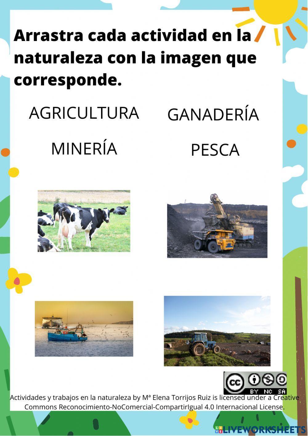 Actividades y trabajos en la naturaleza