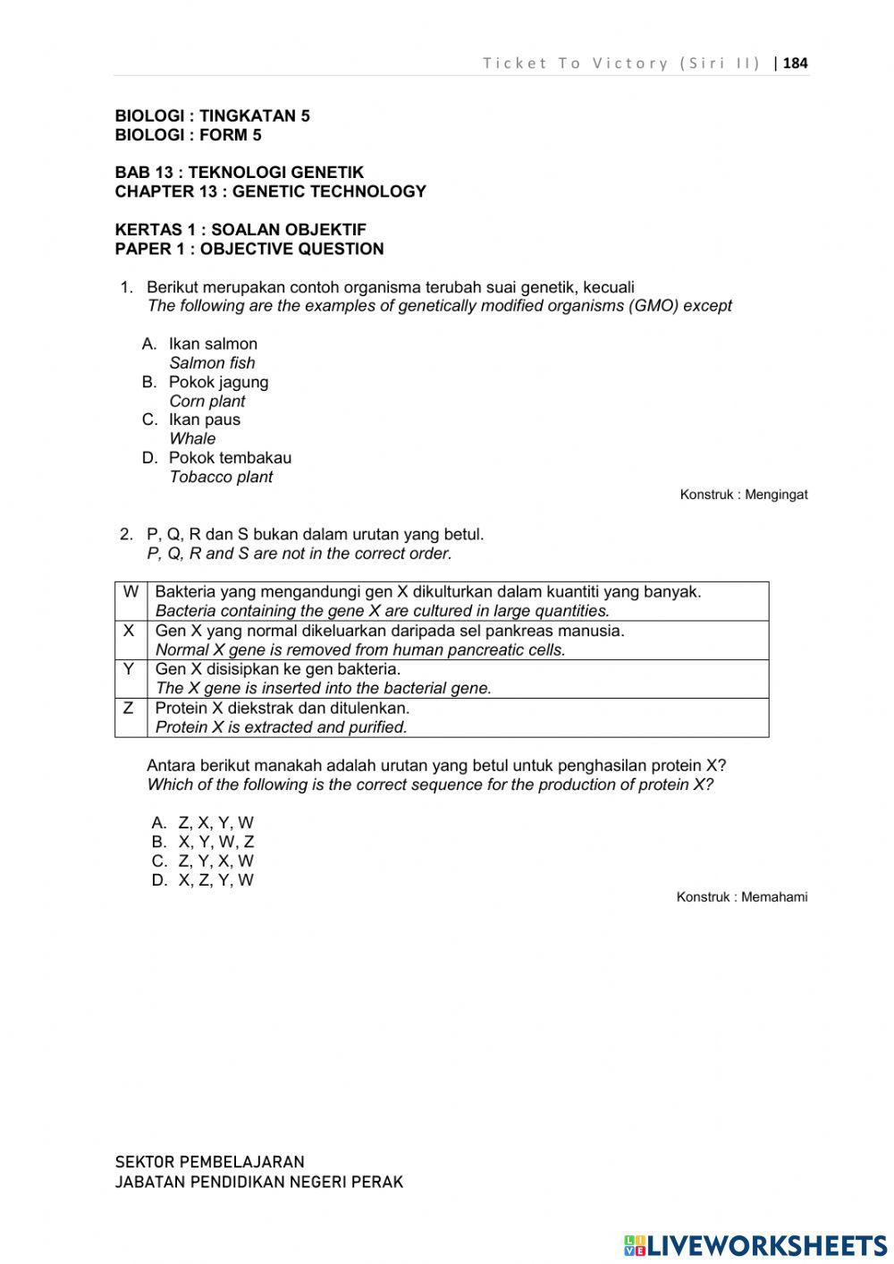 Biologi T5 K1 B13 TTVP 2022