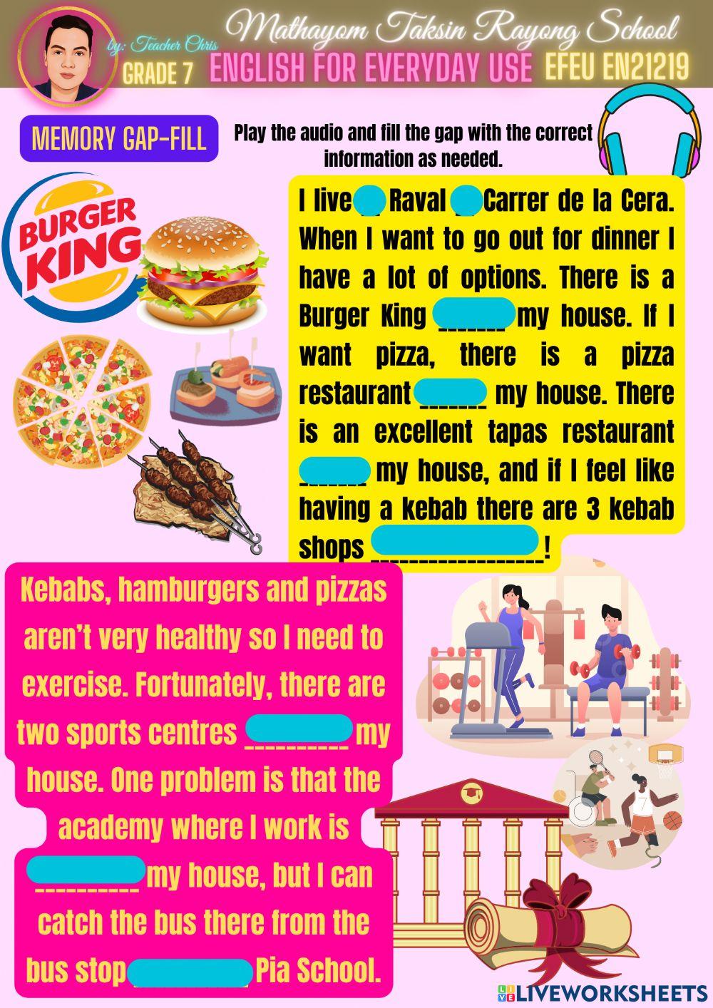 M1T2 EFEU Places around Town part 2