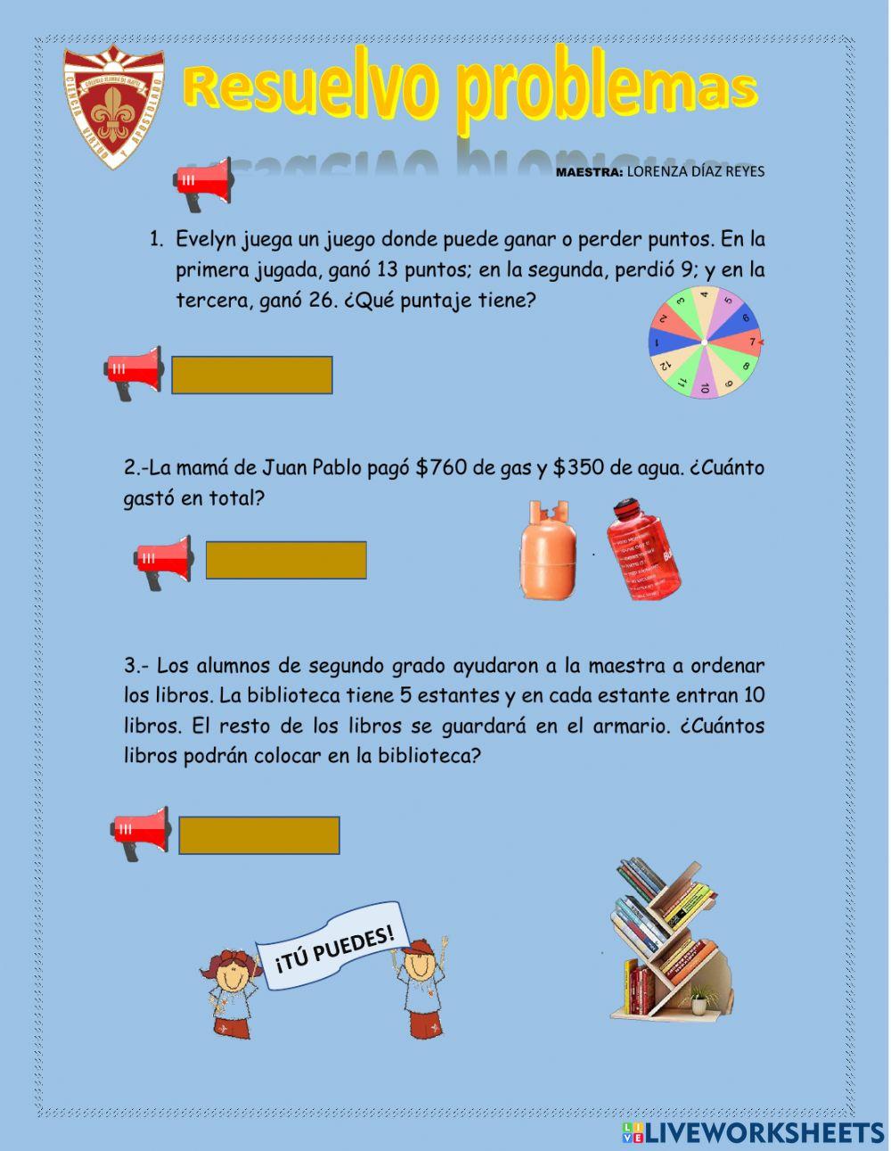 Problemas de razonamiento Problemas de razonamiento