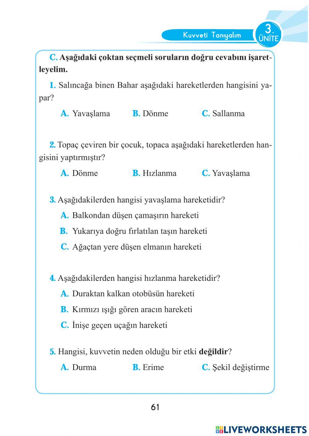 Kuvveti Tanıyalım Genel Değerlendirme