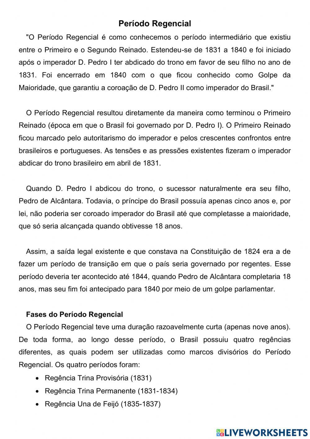 Período Regencial