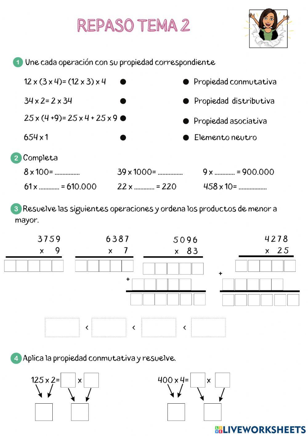 Repaso multiplicaciones y potencias