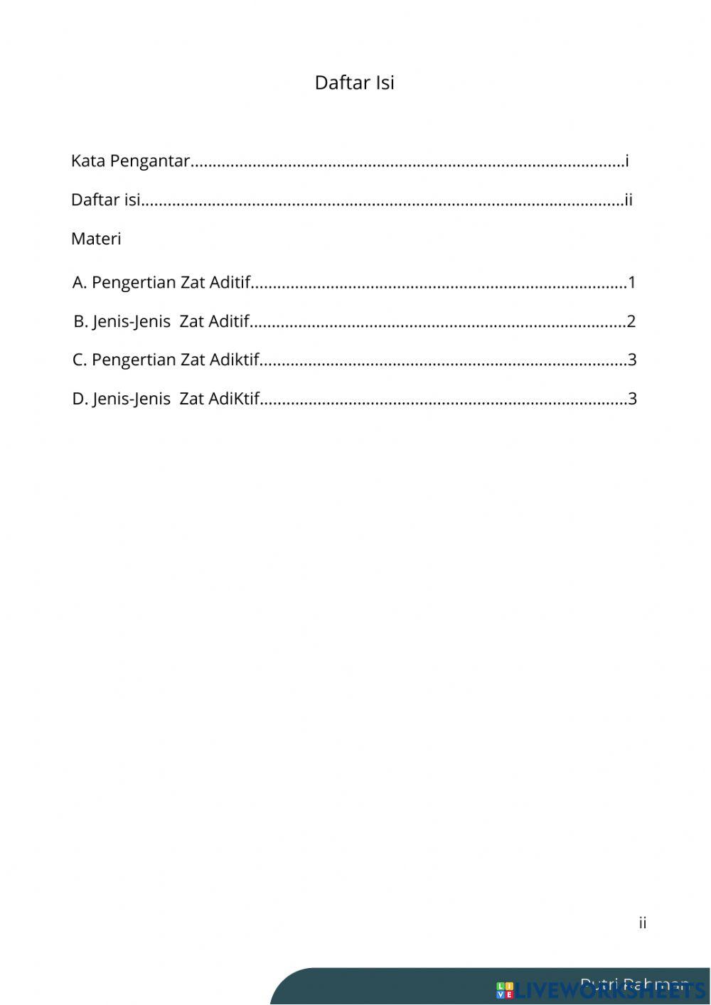 Handout Zat Aditif dan Zat Adiktif