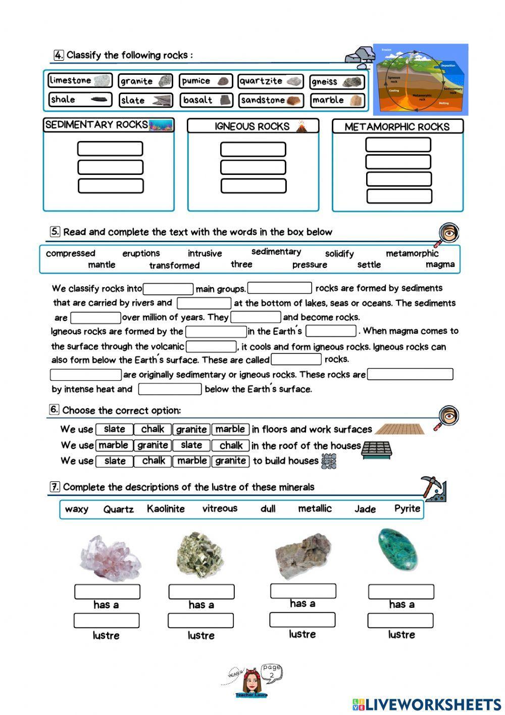 Unit 2: What-s the difference between rocks and minerals?