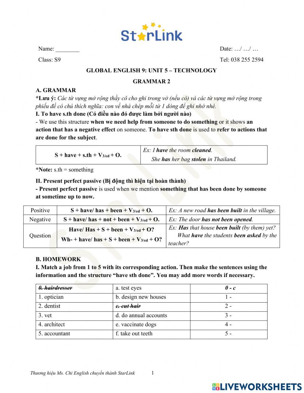 Viet teacher-S9-Week 15-U5-Gram 2