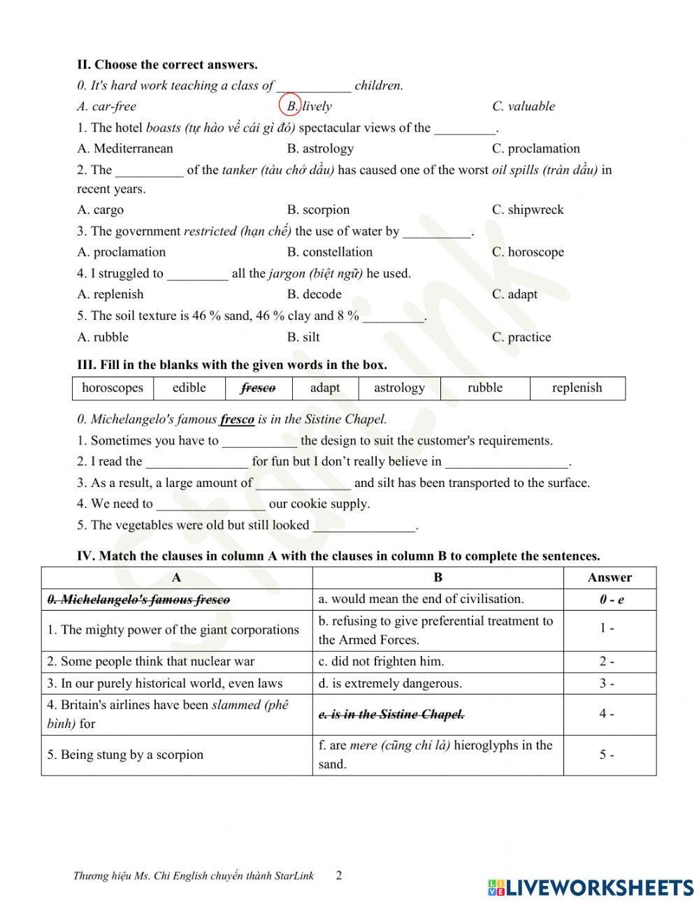 Foreign teacher-S9-Week 15-U5-Vocab 2