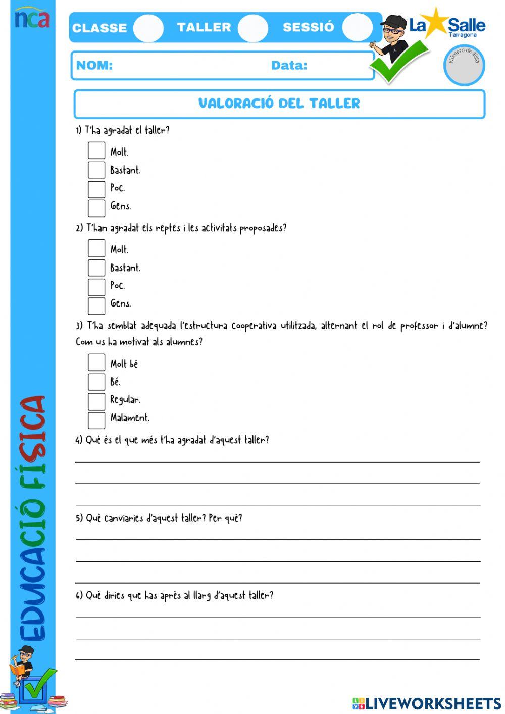 Valoració del taller-sisè-t.04-t.52