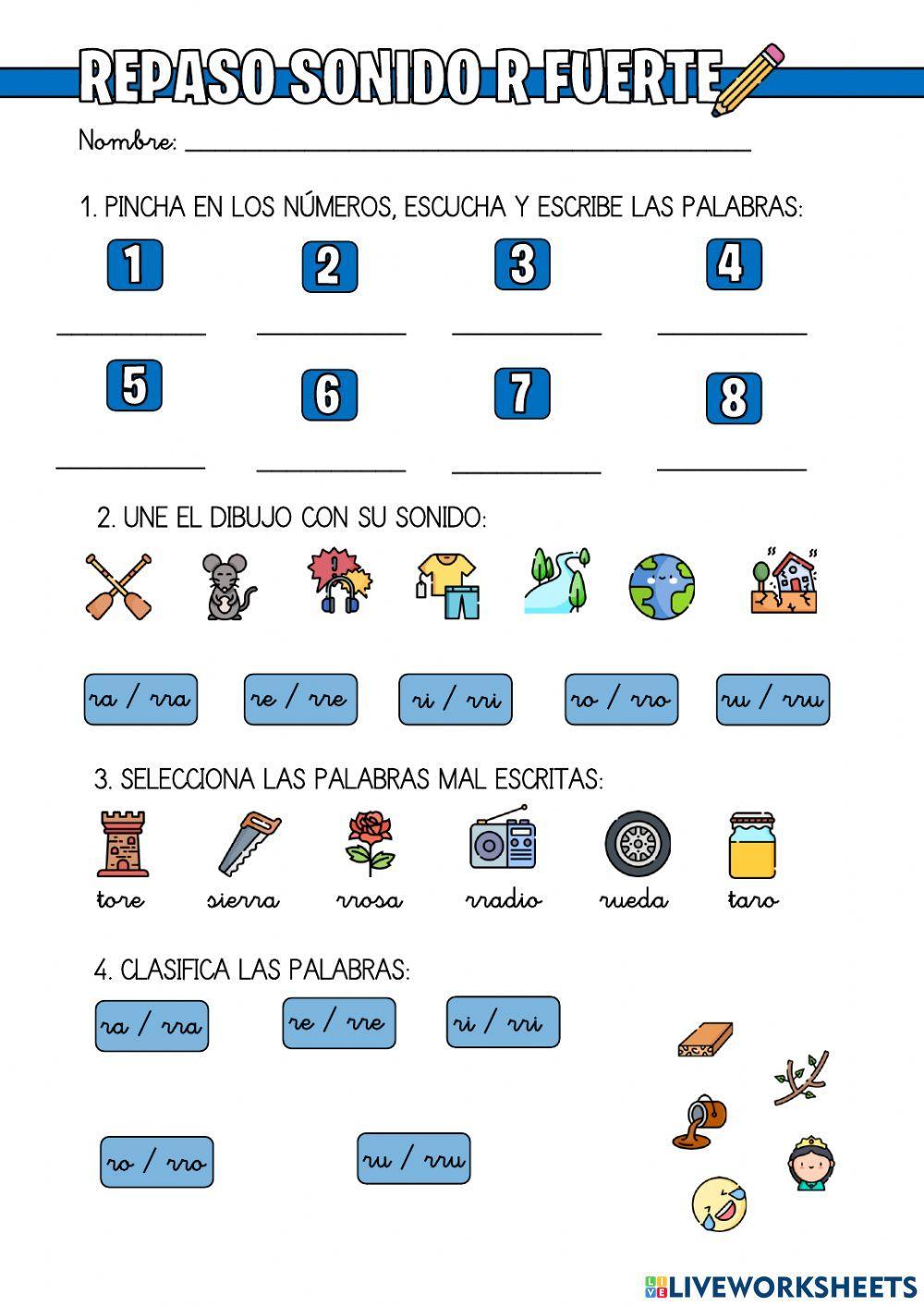 Repaso letra R (fuerte)