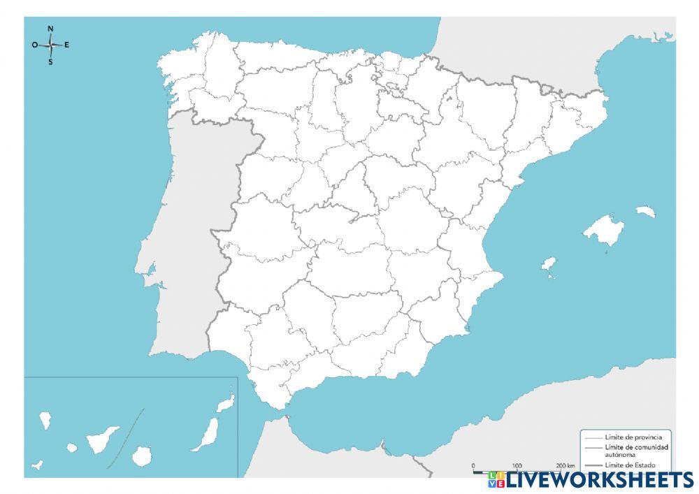 Mapa político España