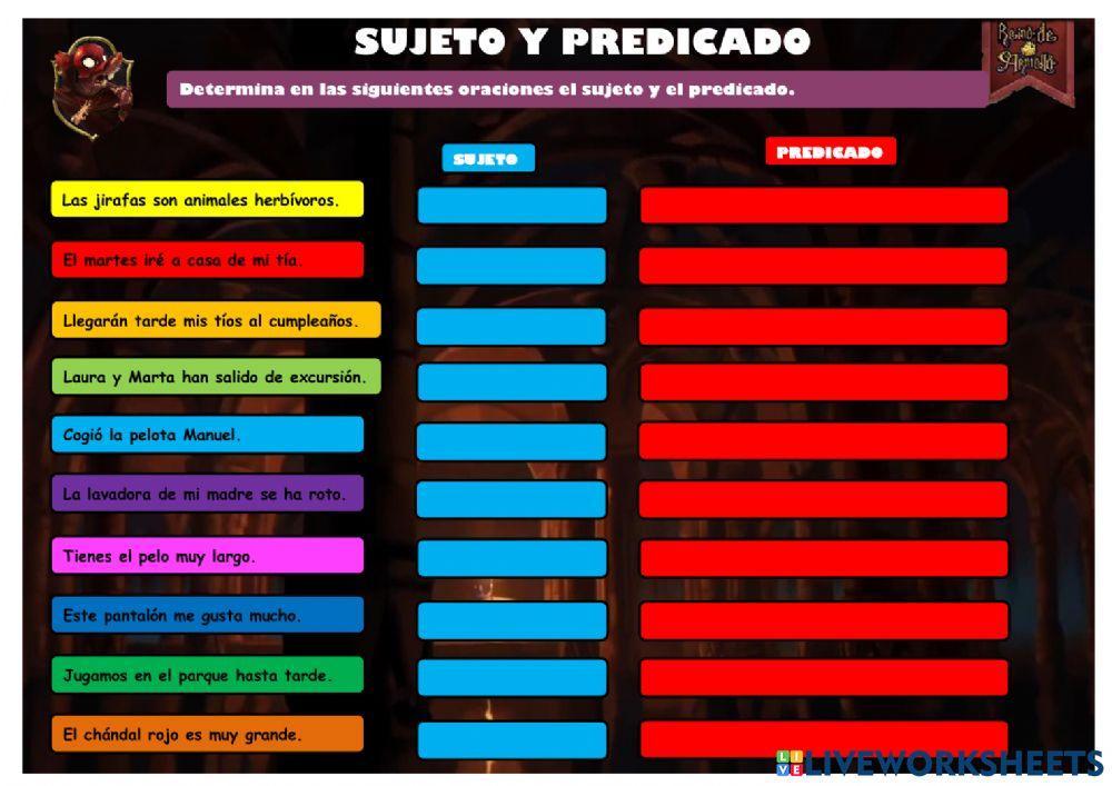 Lengua-t3-sujeto y predicado + núcleos