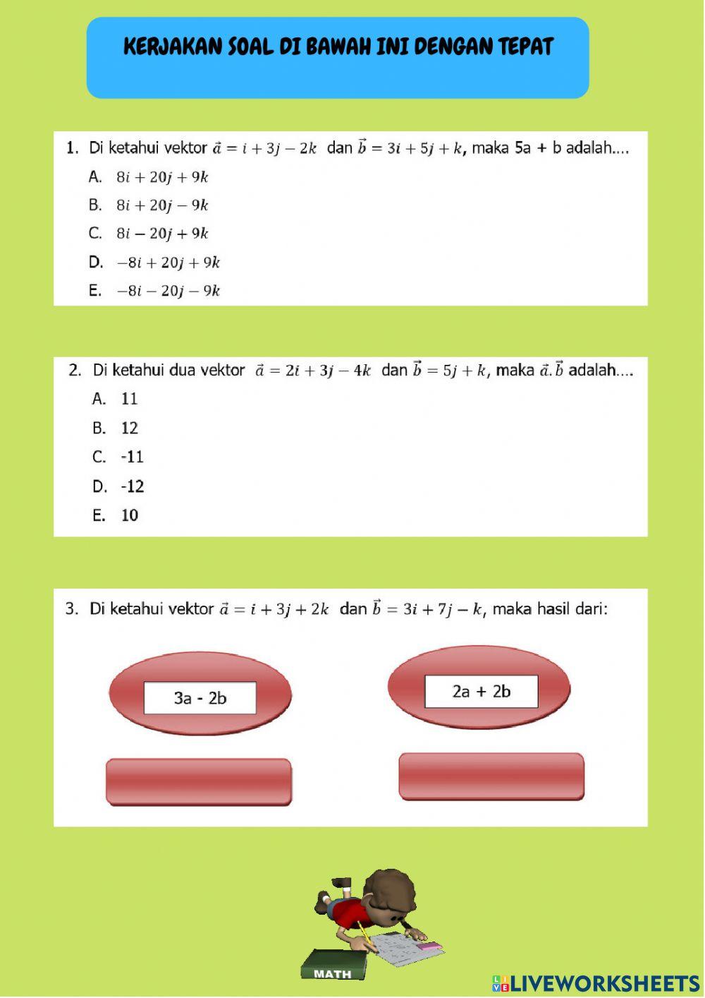 Vektor dan Fungsi kuadrat