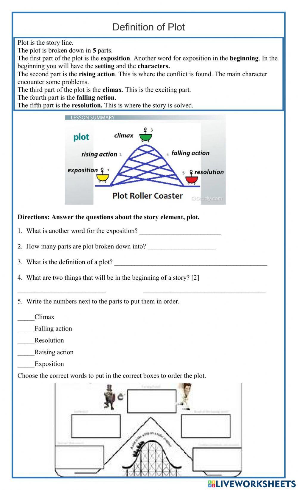 Story element of plot