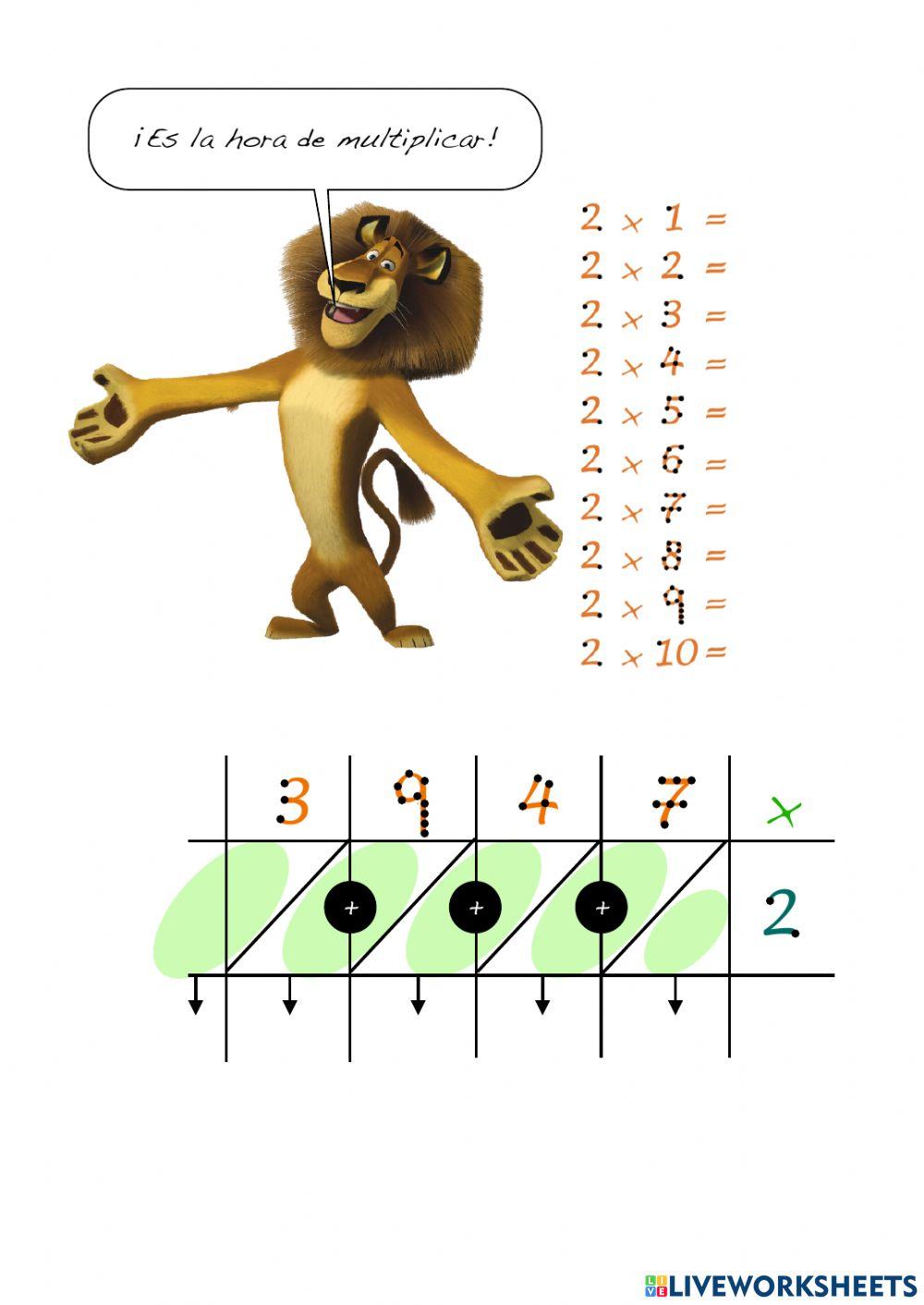 Tabla del 2 Madagascar